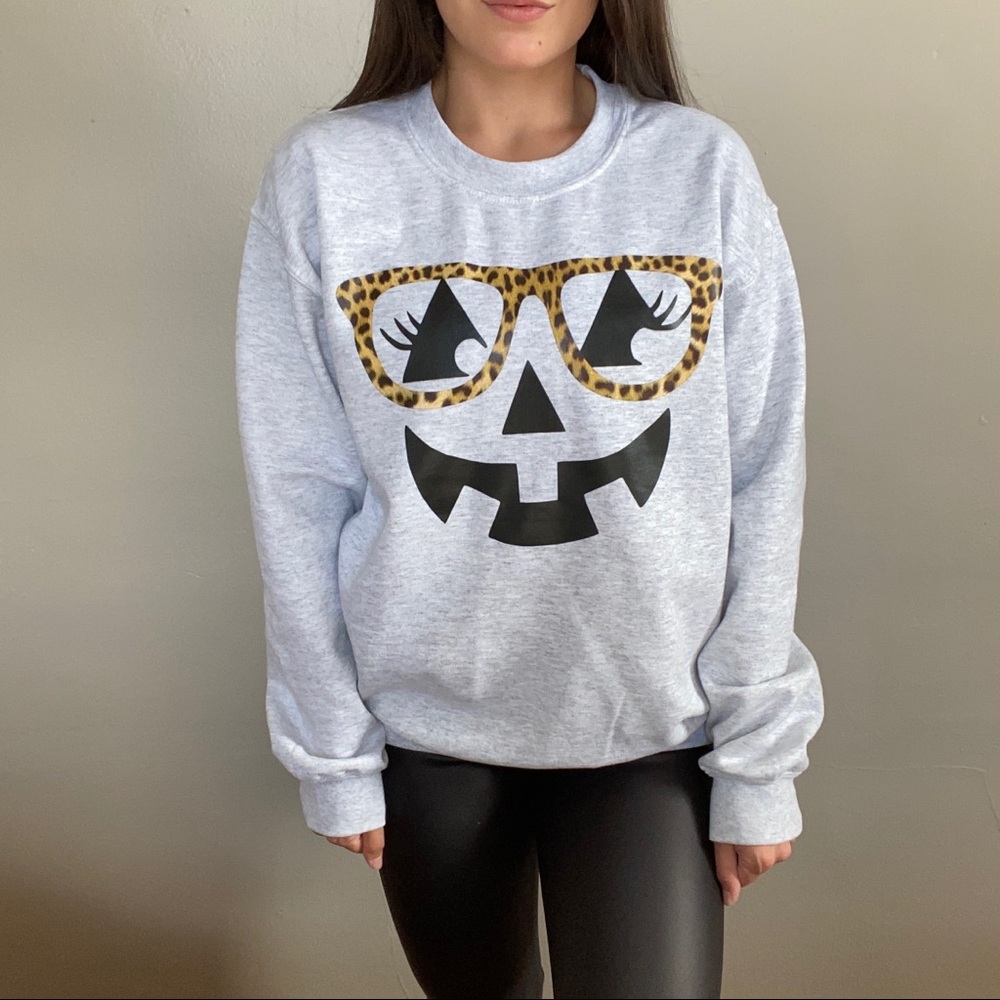 Pumpkin face sweatshirt